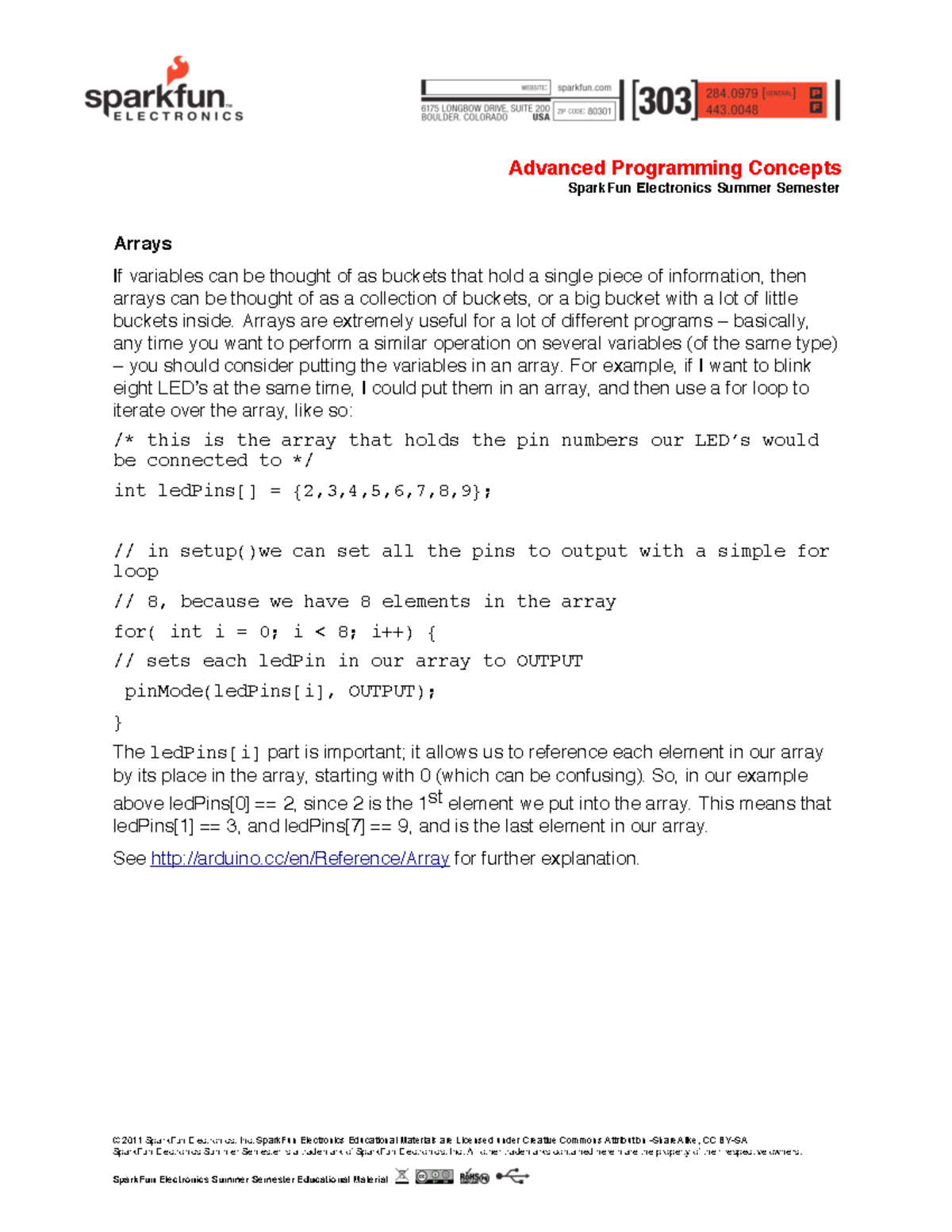 18. Advanced Programming Concepts: Arrays, Data Types, and More - Studocu