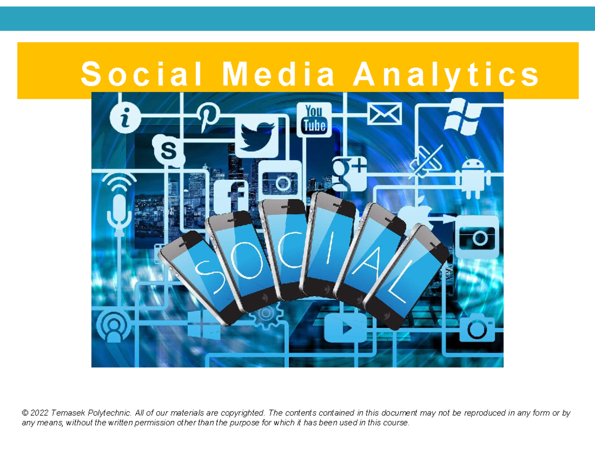 BBS2019 Social Media Analytics Module 1 Overview and Insights - Studocu