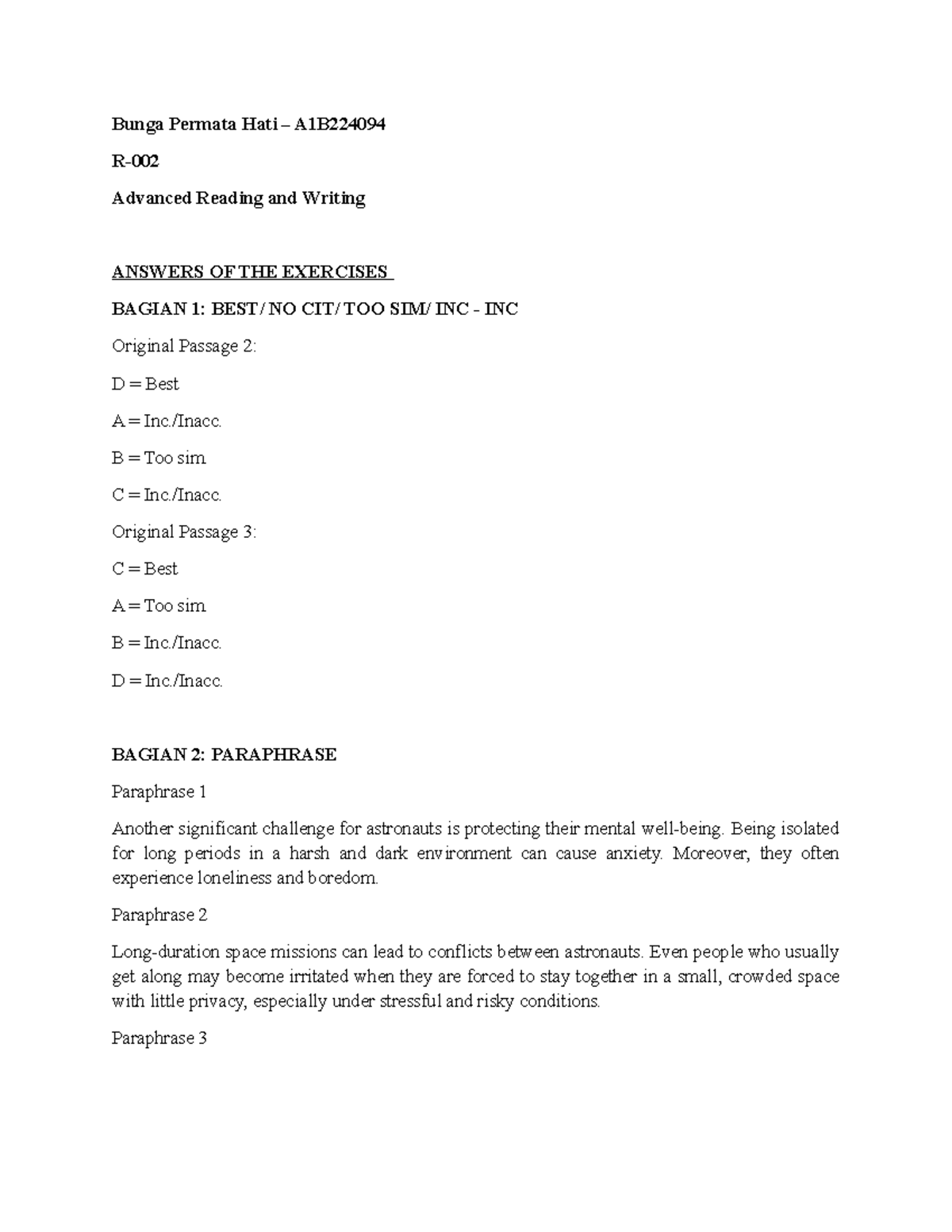 Bunga Permata Hati A1B224094 Advanced Reading and Writing Chapter 8 ...