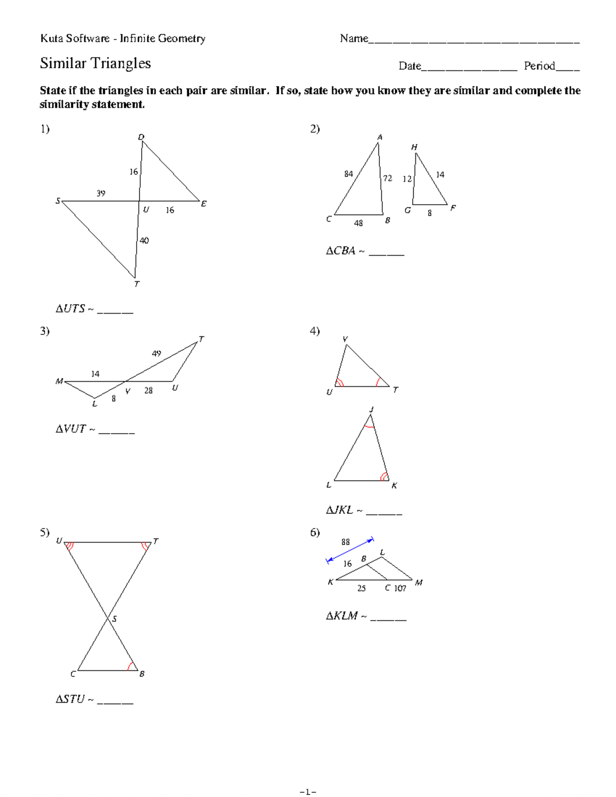 Lesson Similar Triangles - ©b O 2 O 0 A 1 N 1 s kKPu 6 tMat 2 SyoUfMt 7 ...