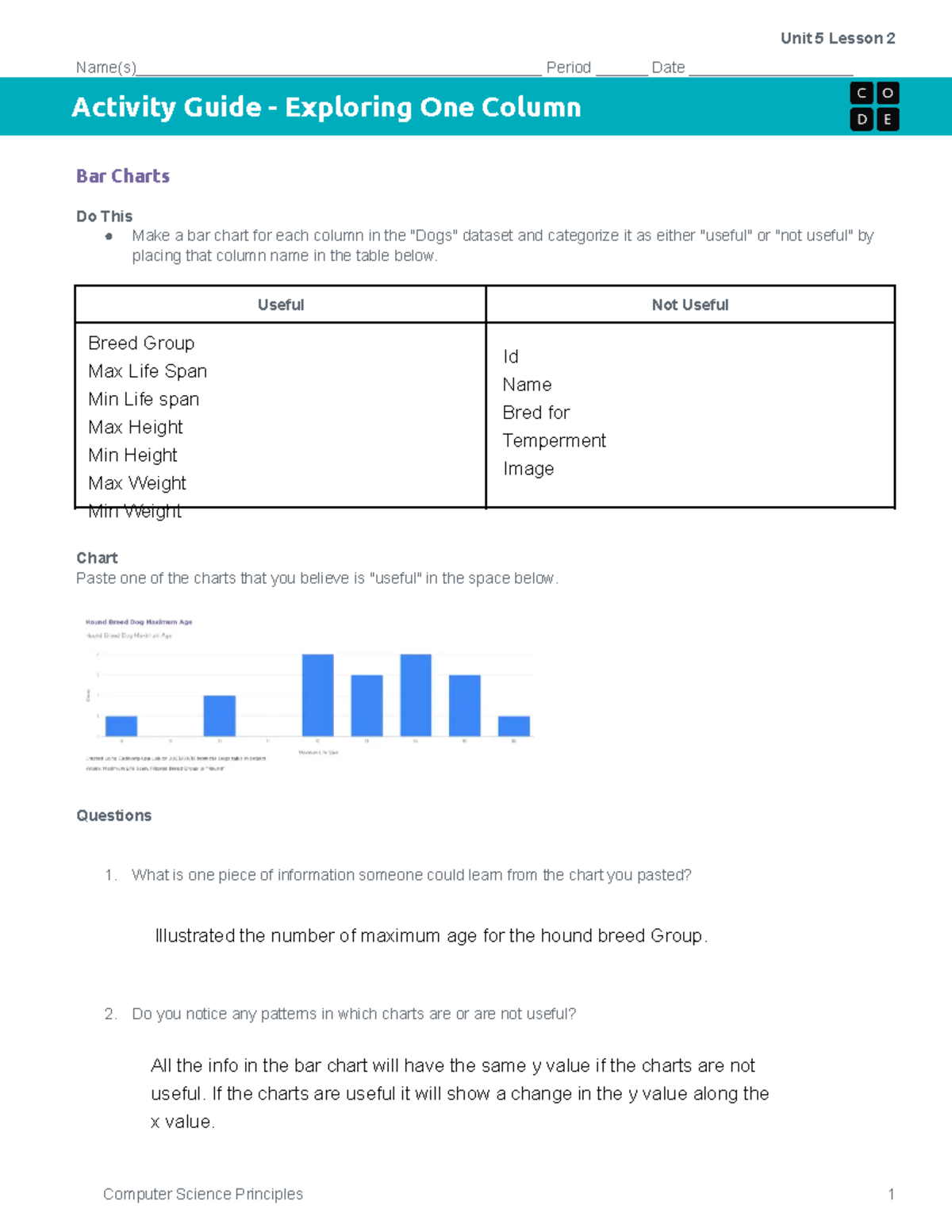 Kami Export - Unit 5 Lesson 2 Activity Guide - Unit 5 Lesson 2 - Studocu