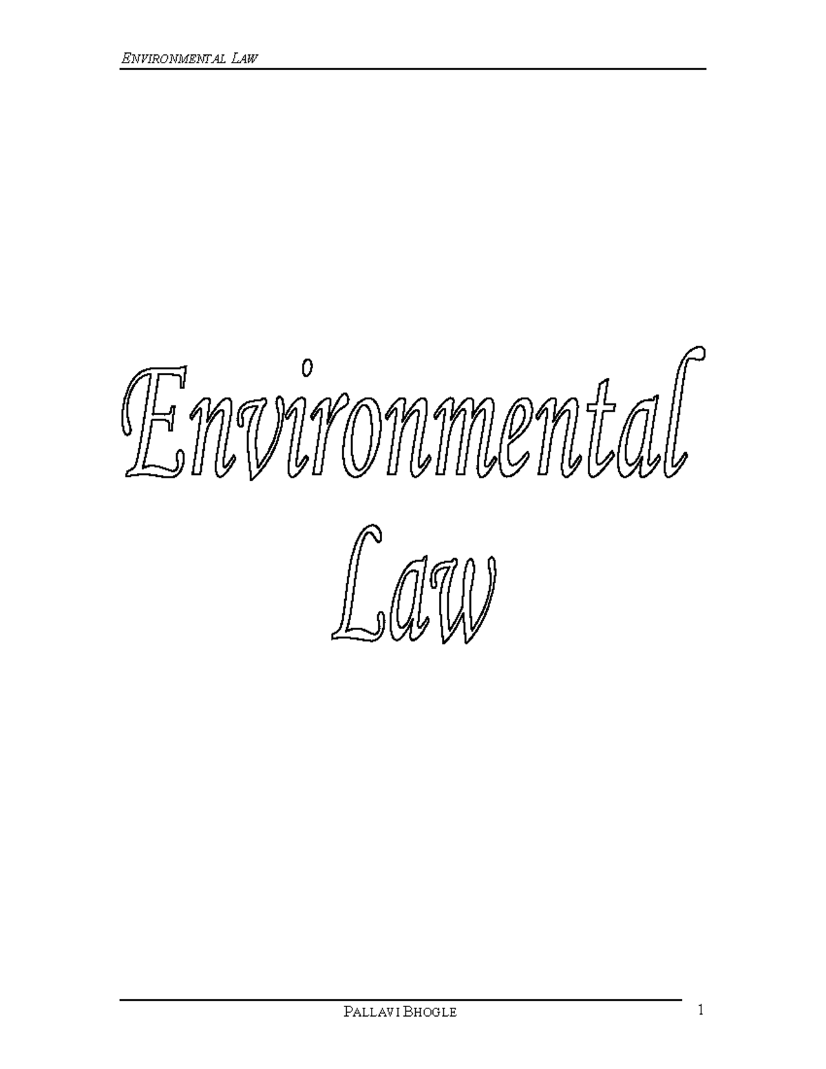 Environmental Law Study Notes - 2# & Final Review - Studocu