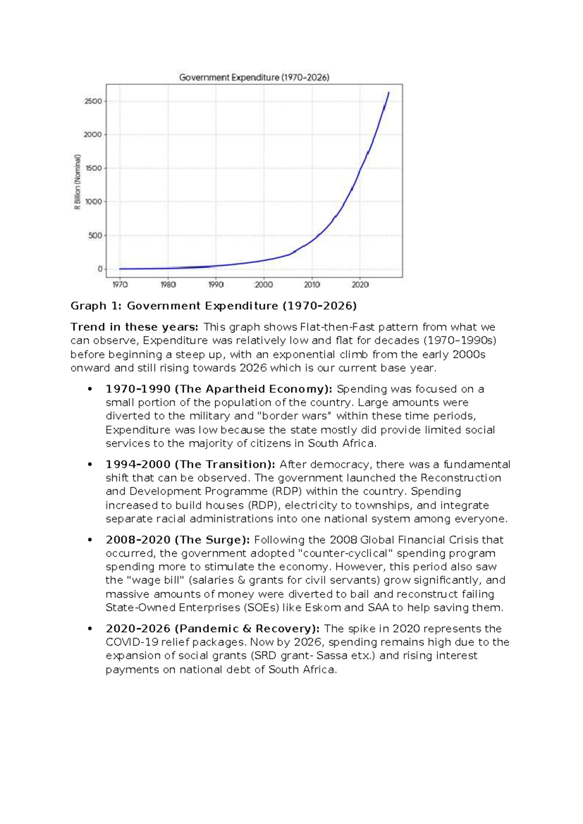 ECON 314 - Assignment: Analysis of Government Expenditure and Tax ...