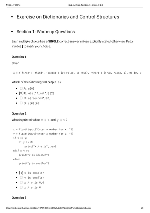 Python Programming for Business Analytics - ISOM 3400 - Studocu