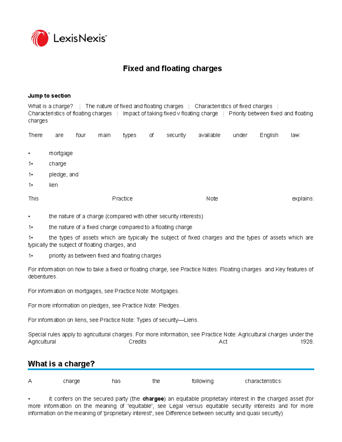 Fixed vs Floating Charges: Understanding their Characteristics and ...