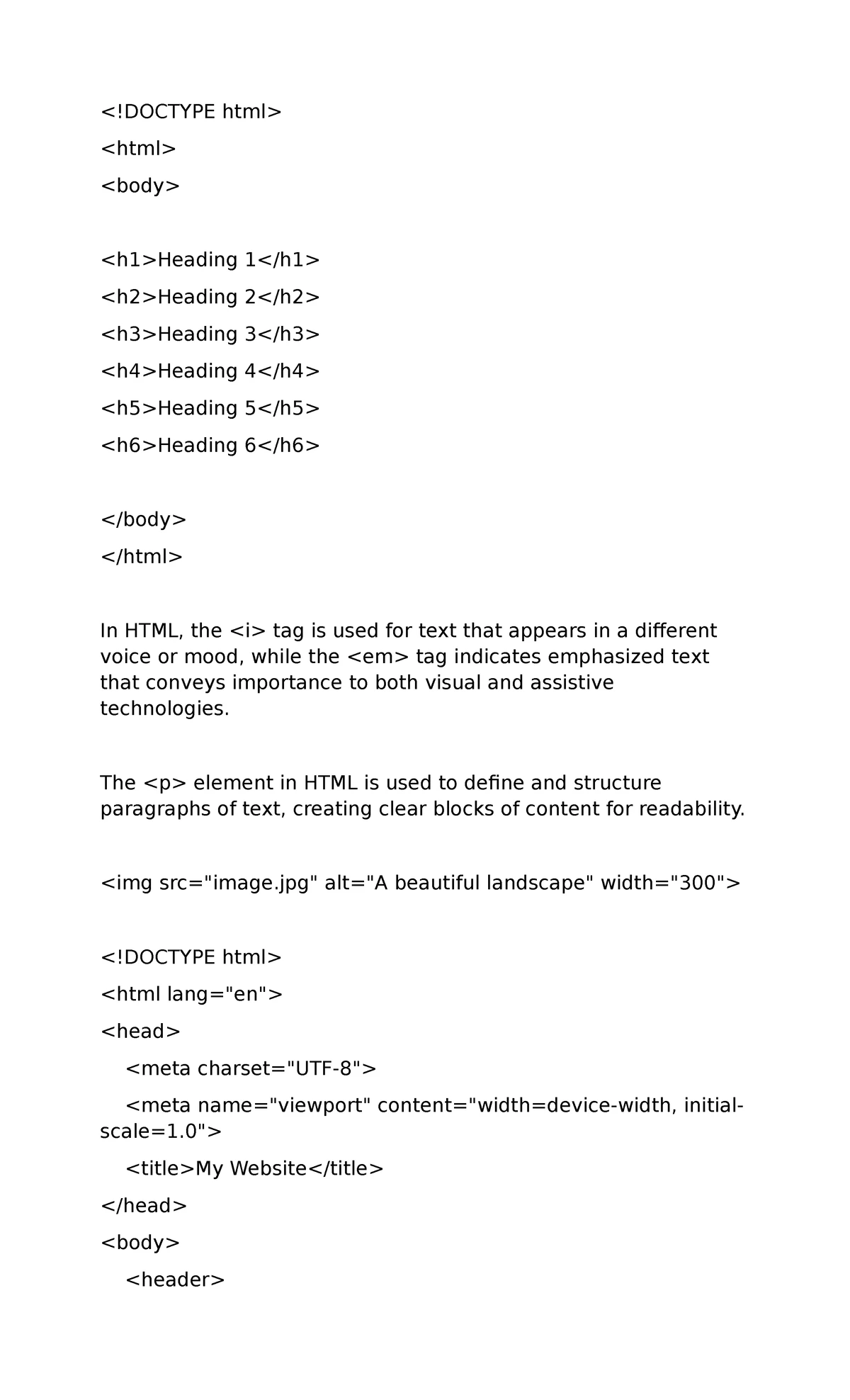 HTML Structure and Formatting Basics - Web Design 101 - Studocu