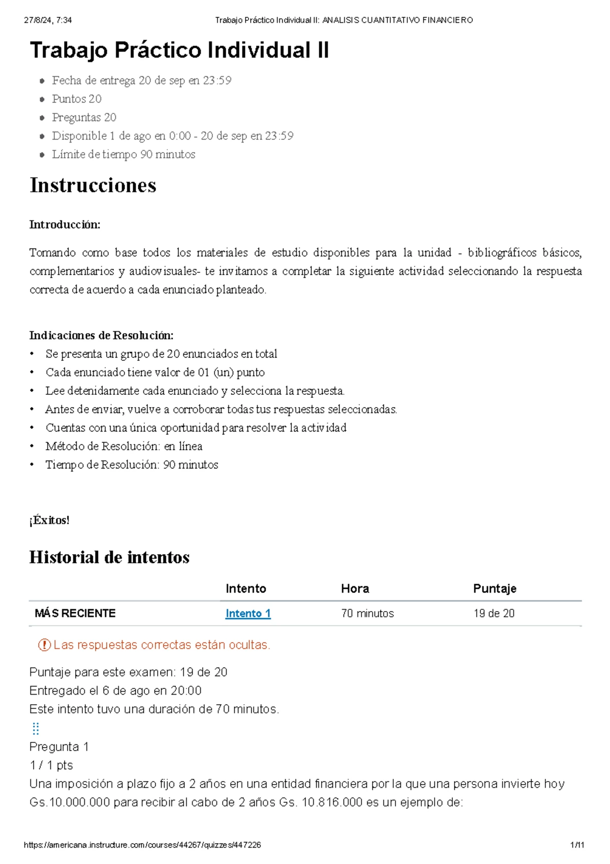 Examen Parcial 2 - Unidad 3 y 4: Análisis Cuantitativo Financiero - Studocu