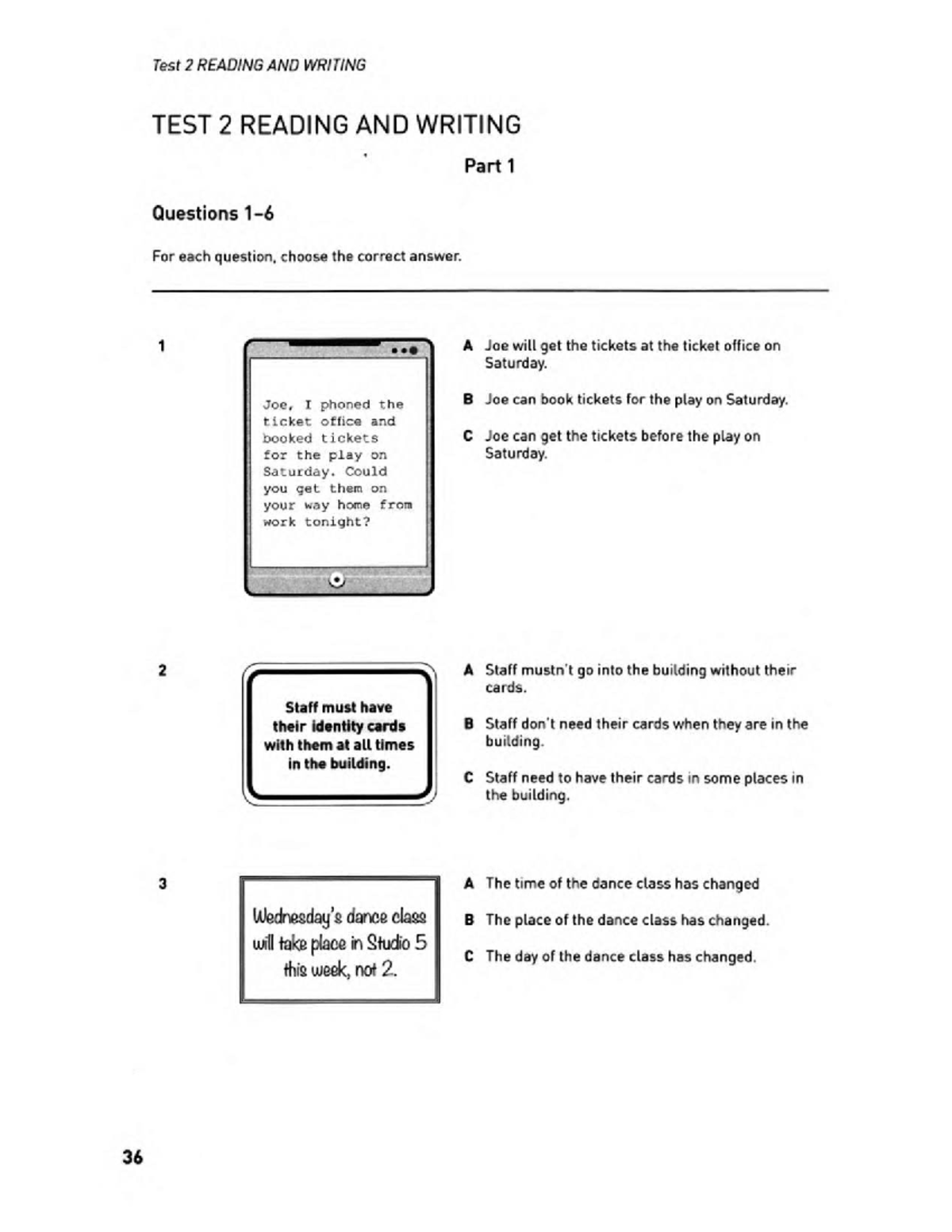 Test 2 - Reading Part 1 Questions and Answers - Studocu
