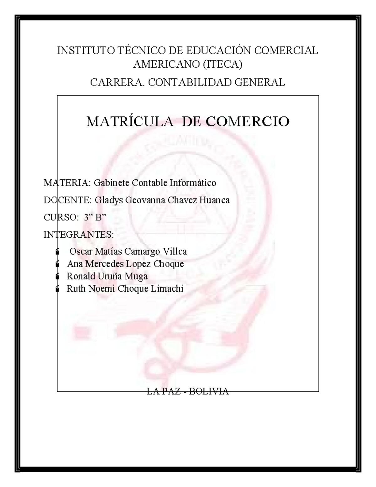 20250224 Matricula de Comercio - INSTITUTO TÉCNICO DE EDUCACIÓN ...