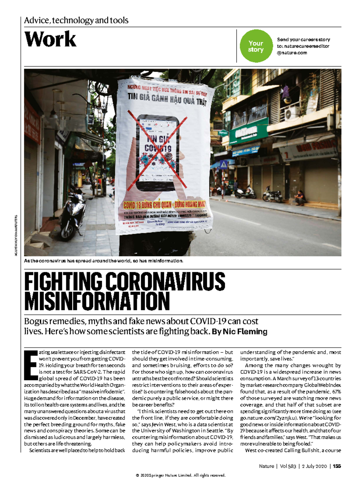 Article - Coronavirus Misinformation - E ating sea lettuce or injecting ...