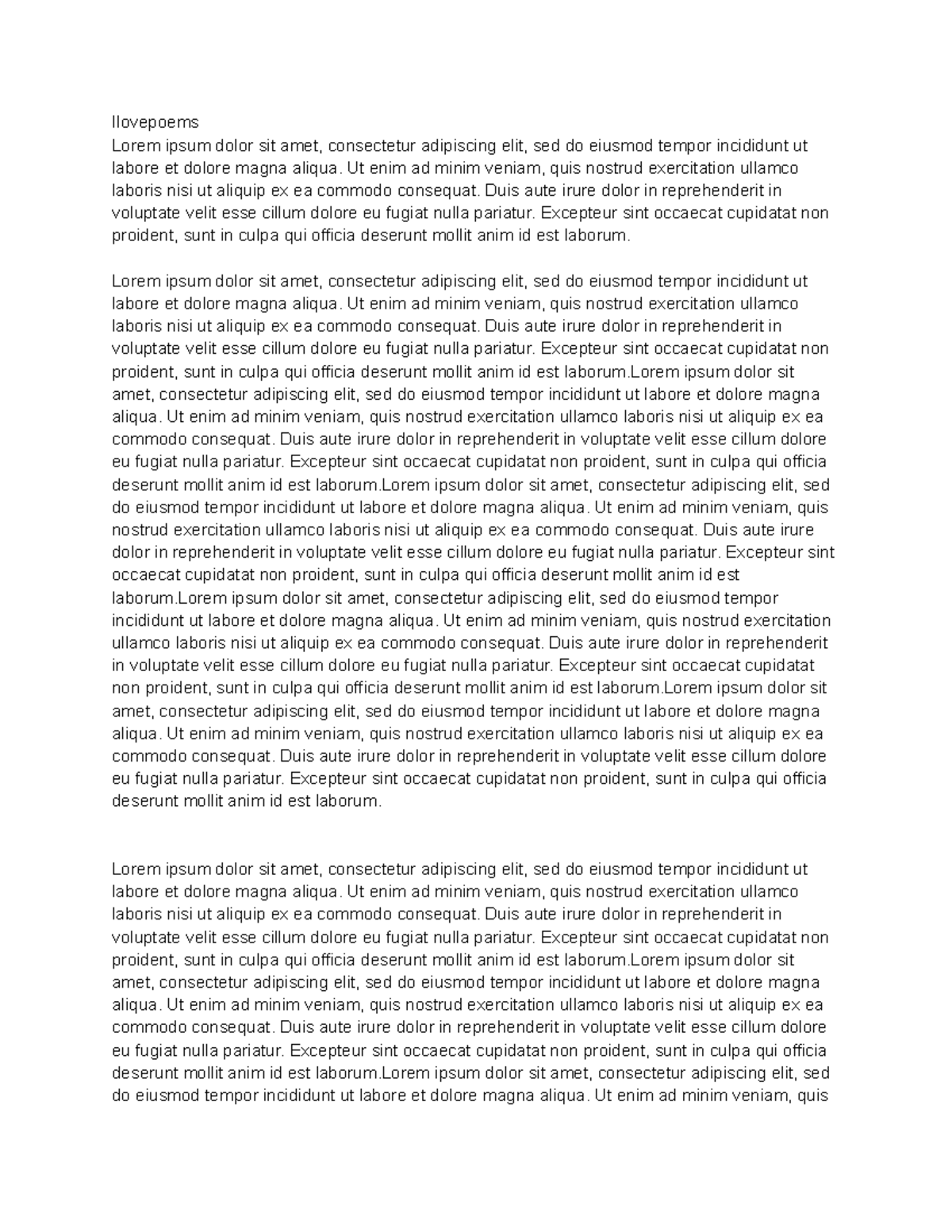Poetry Analysis Notes: Ilovepoems Study Guide - Studocu
