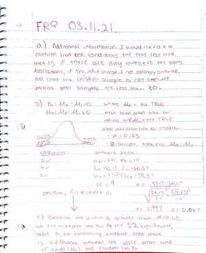 [Solved] In testing a hypothesis at a level of significance of 005 we ...