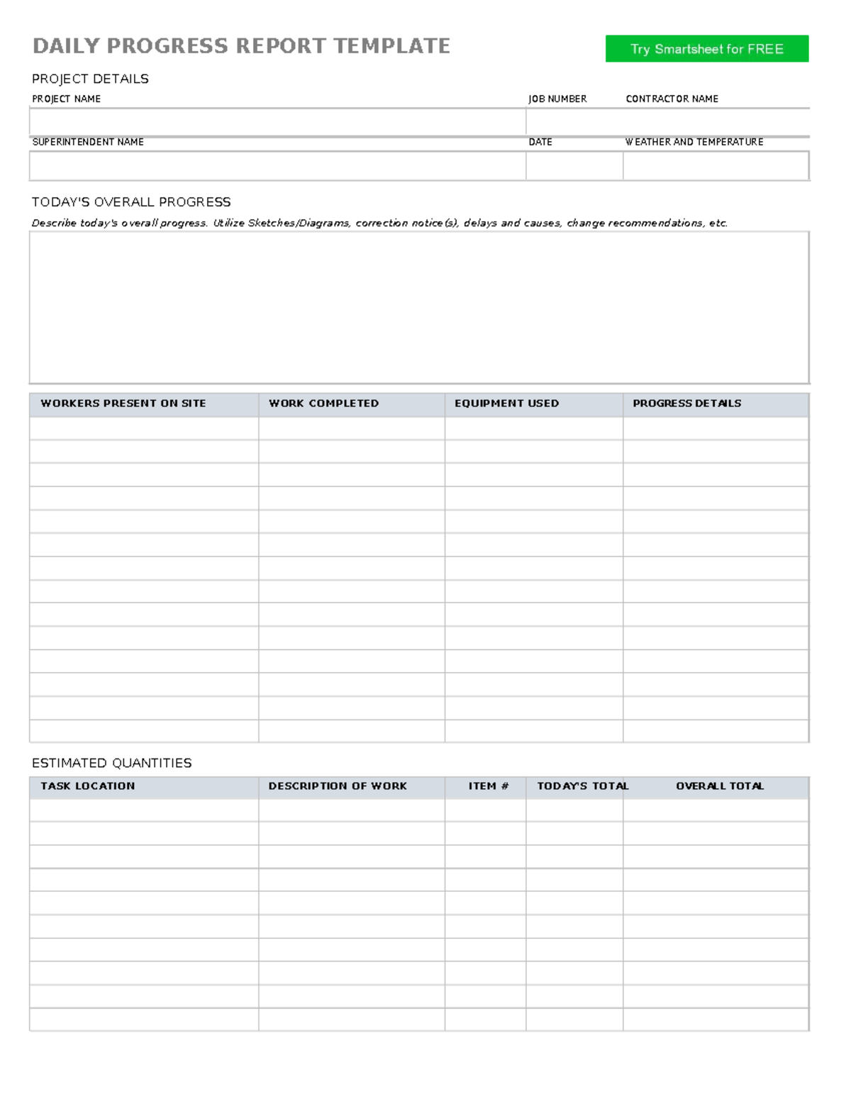 DAILY PROGRESS REPORT TEMPLATE - PROJECT 09 - Studocu