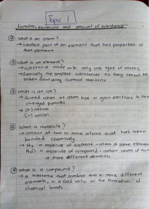 Chemistry Edexcel IAL unit 1 specification - Chemsg. TA5- unt I Unit 2 ...
