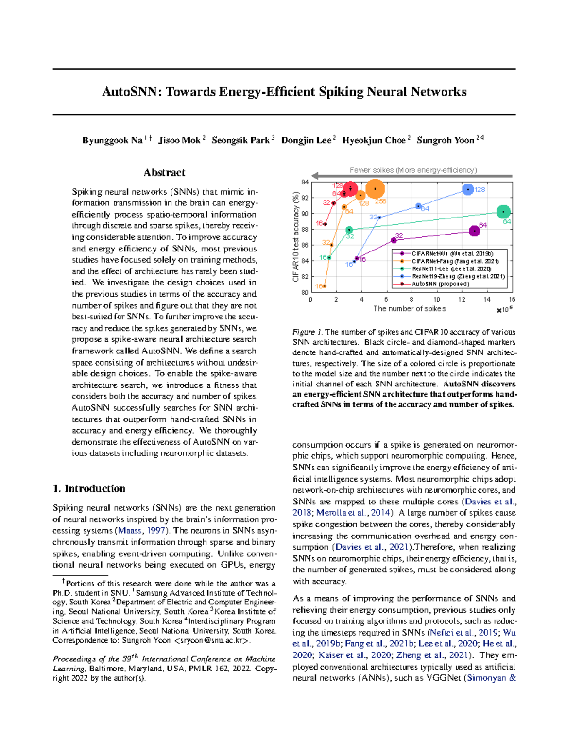 AutoSNN: A Neural Architecture Search Framework for Spiking Neural ...