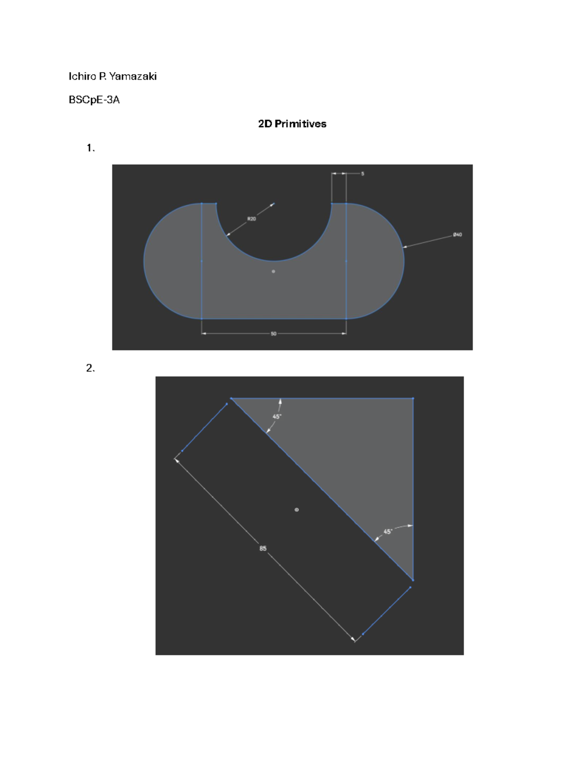 02 Activity 1 CAD by Ichiro Yamazaki - Computer Engineering - Ichiro P ...