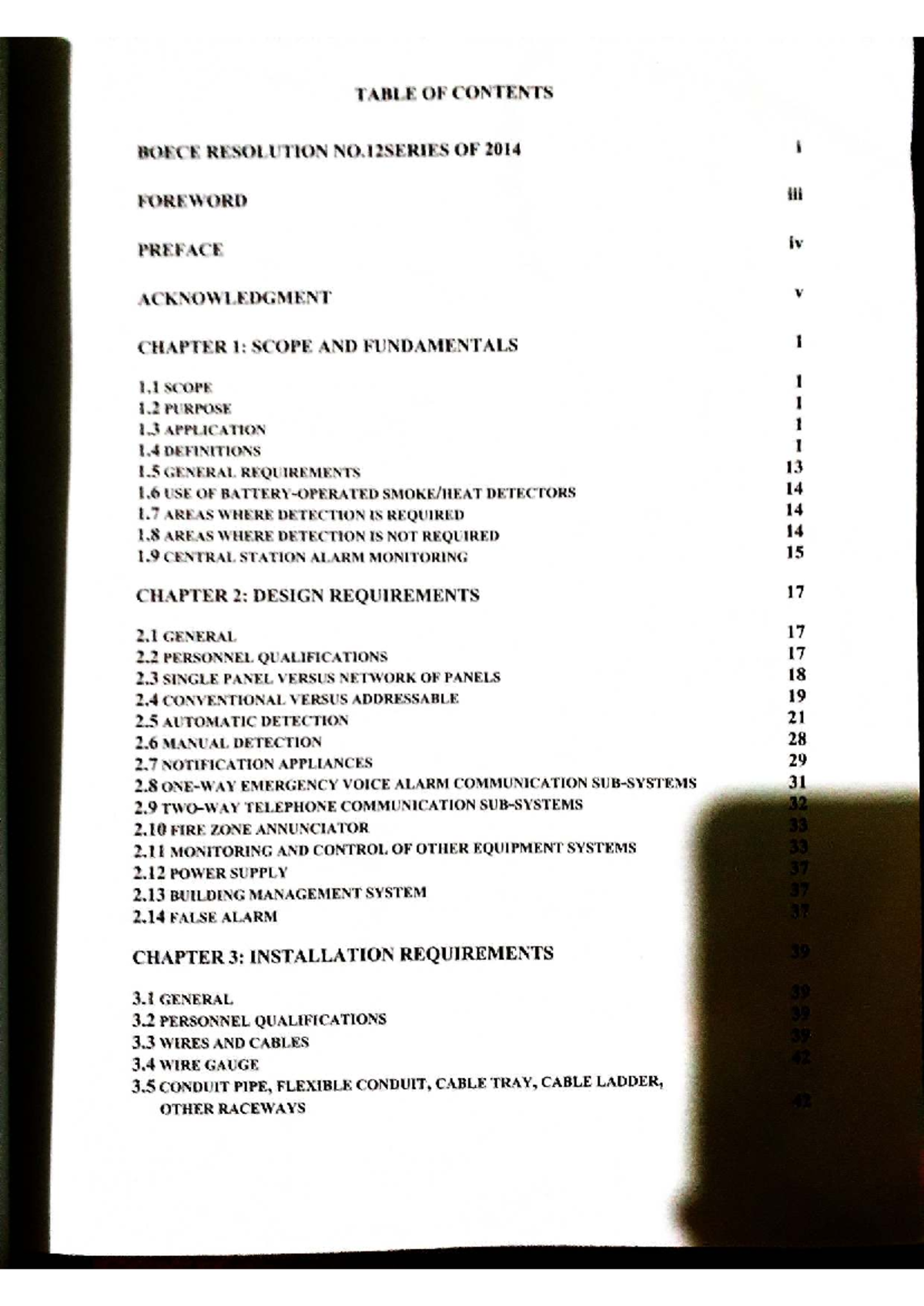 PECE BOOK 2: Philippine Electronics Code of 2014 - Table of Contents ...