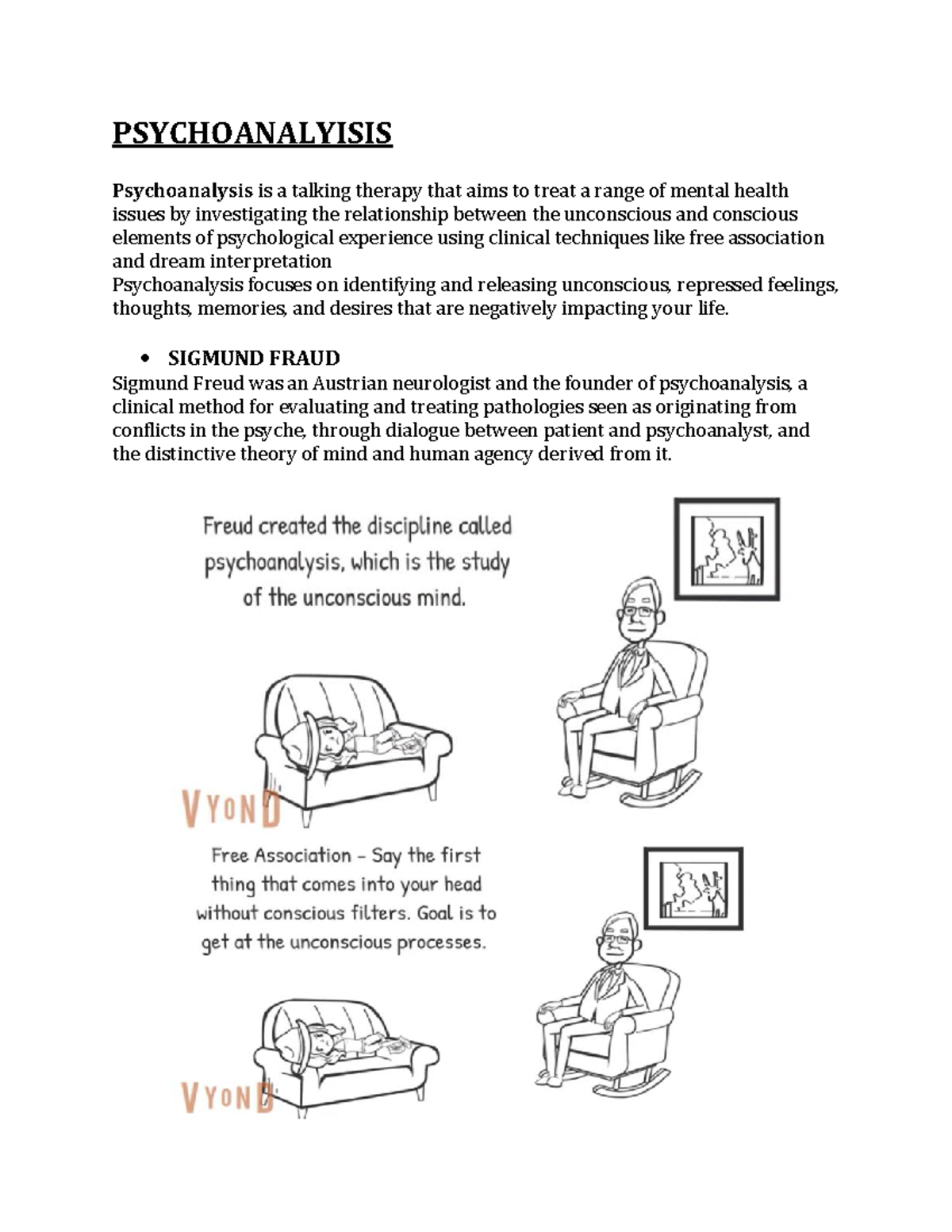 Psychoanalysis - Overview and Concepts (DISS) - Studocu