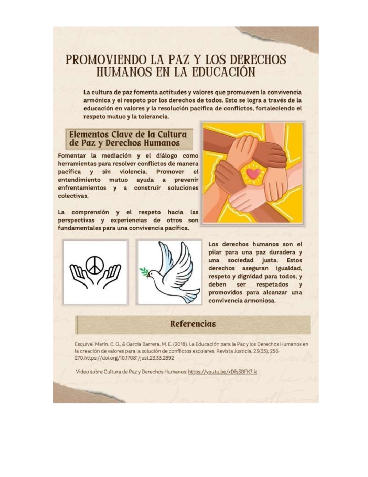 Evidencia 3: Cartel Científico sobre Paz y Derechos Humanos en la ...