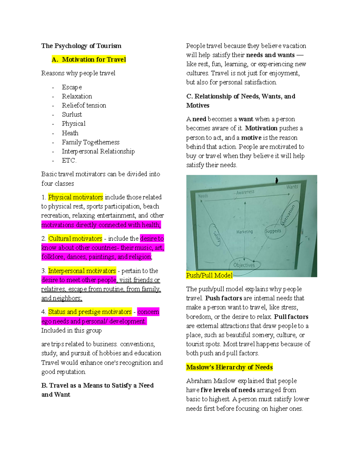 Psychology of Tourism: Understanding Travel Motivations and Behaviors ...