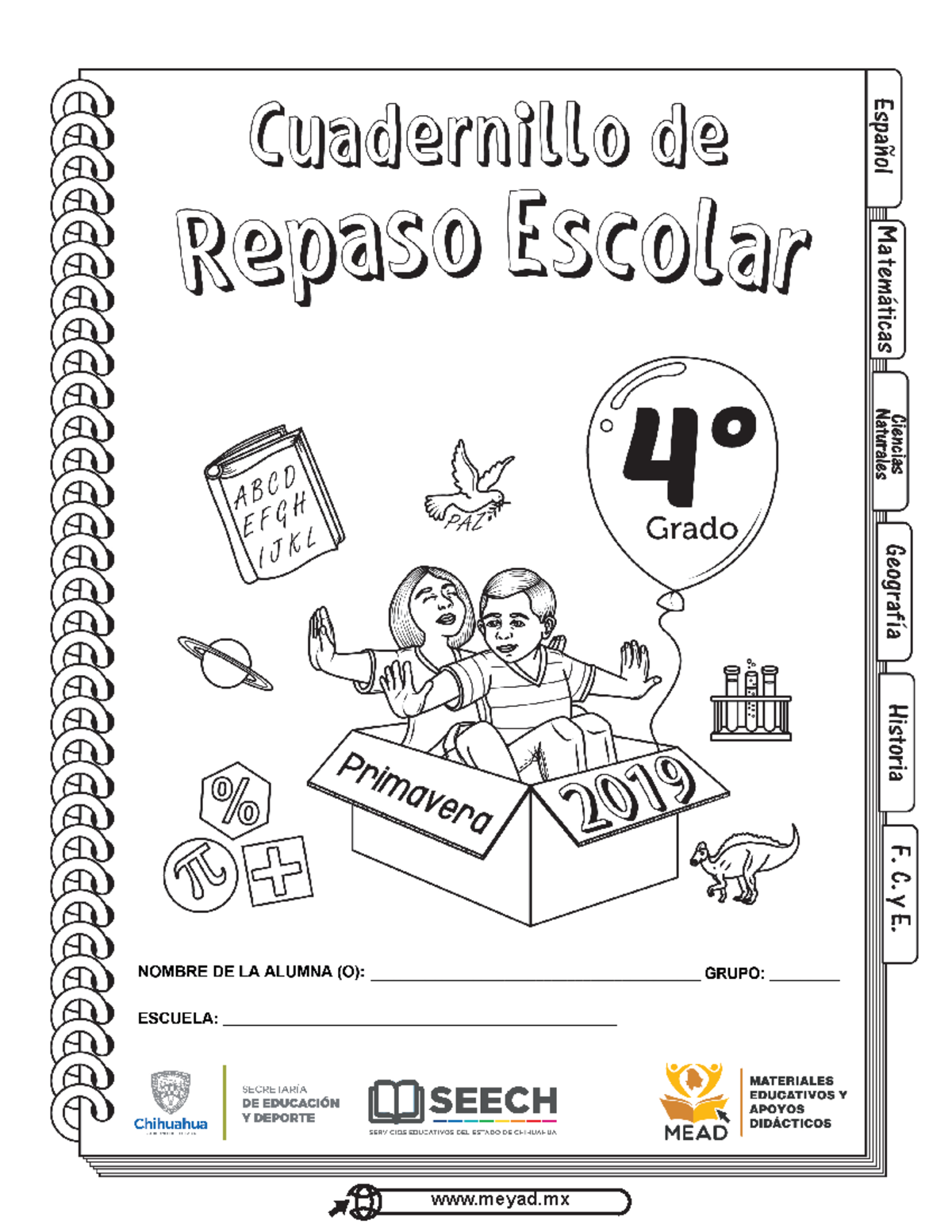 Cuaderno de vacaciones 4 Primaria Cuarto Grado - Autorizado para su ...