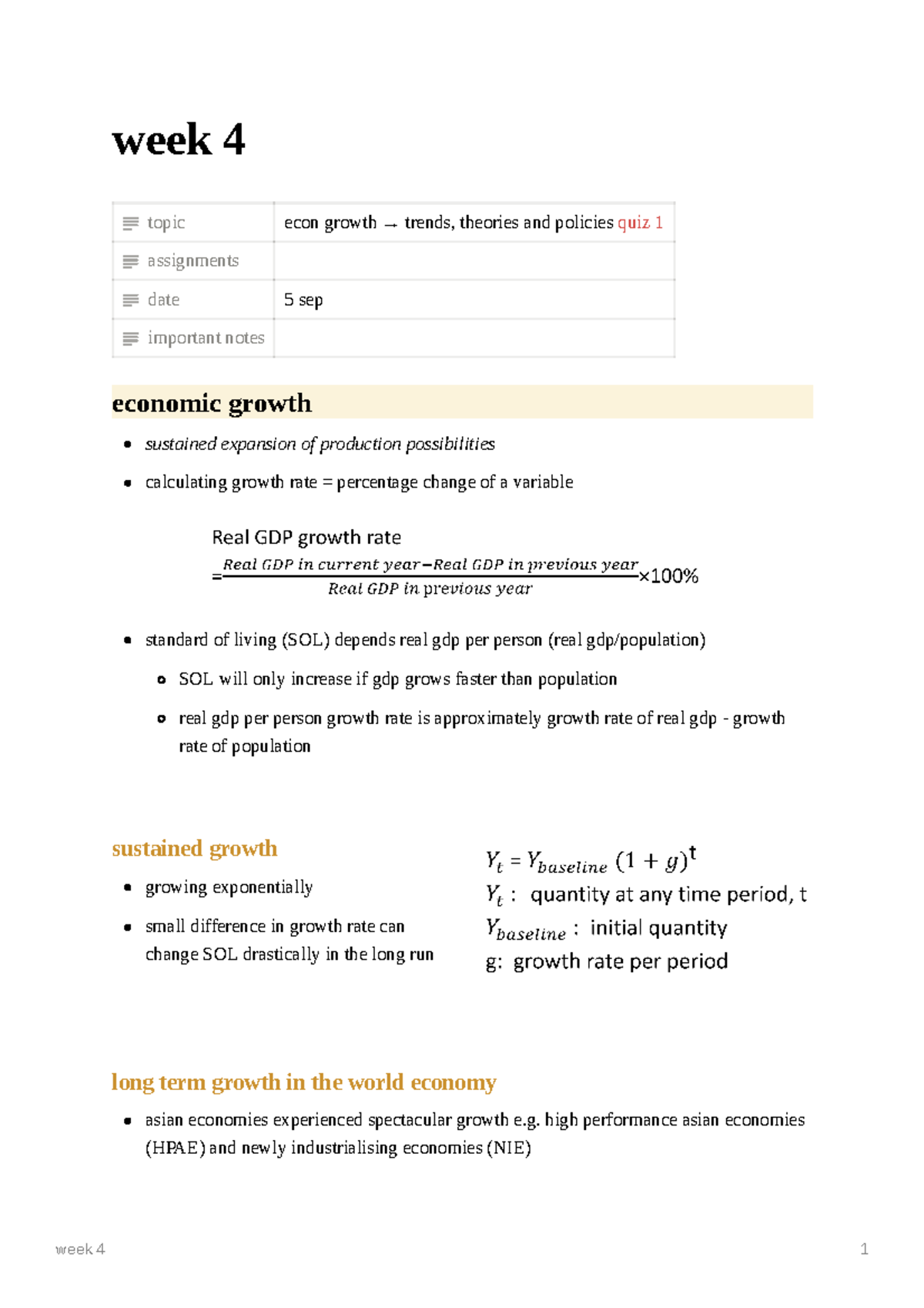 Economics and Society Lecture 4: Economic Growth Trends & Policies ...