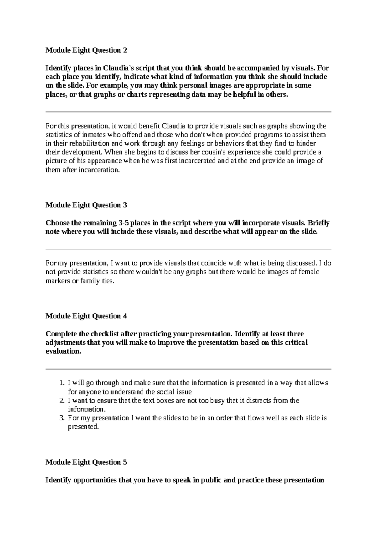 Henna Chestnut SCS 200 Applied Social Sciences - Module Eight Question ...