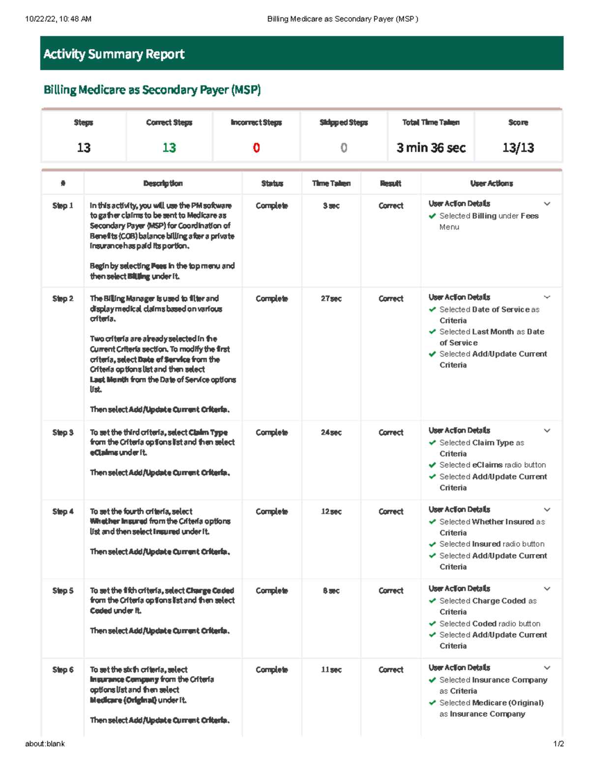 Medicare Secondary Payer (MSP) Billing Study Guide - Studocu