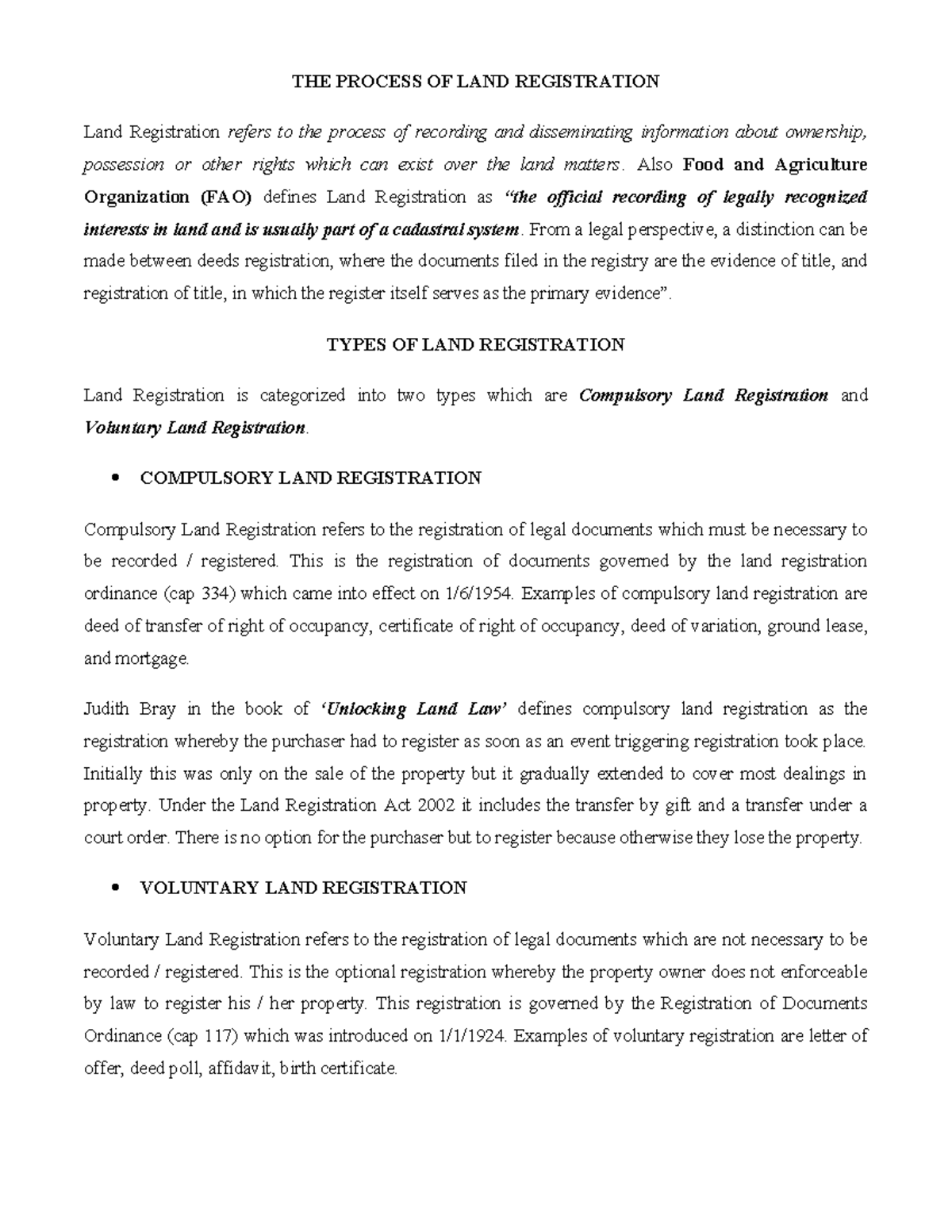 LAND Registration Process: Understanding Compulsory & Voluntary Types ...