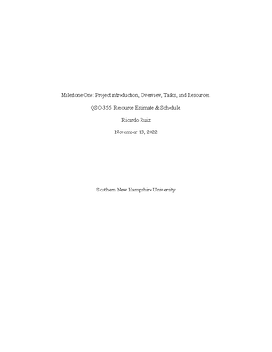 Qso355 cost estimating worksheet template Milestone 2 and Project 2 ...