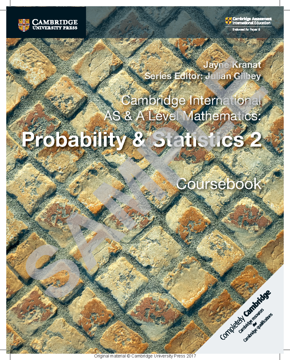 Cambridge International AS & A Level Maths: Probability & Statistics 2 ...