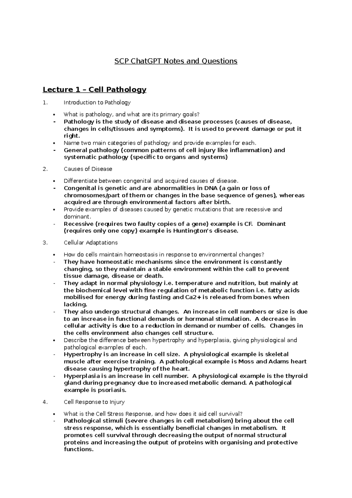 SCP Chat GPT Summary Questions - SCP ChatGPT Notes and Questions ...