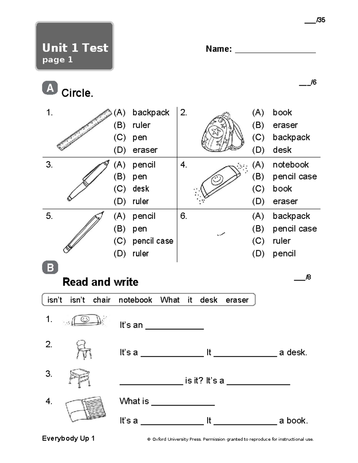 Unit 1 Test - TGBTYNM: Circle, Shapes, and Writing Exercises - Studocu