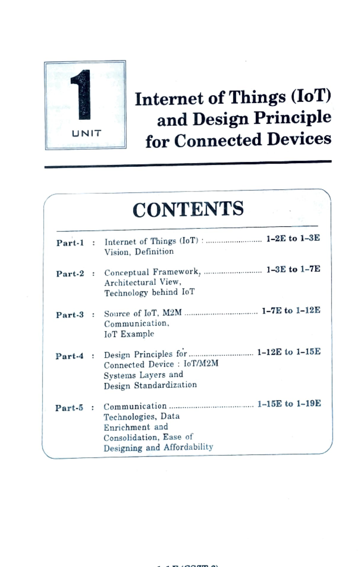 IoT Design Principles and Frameworks: Unit-I Study Notes (CSIT-6) - Studocu