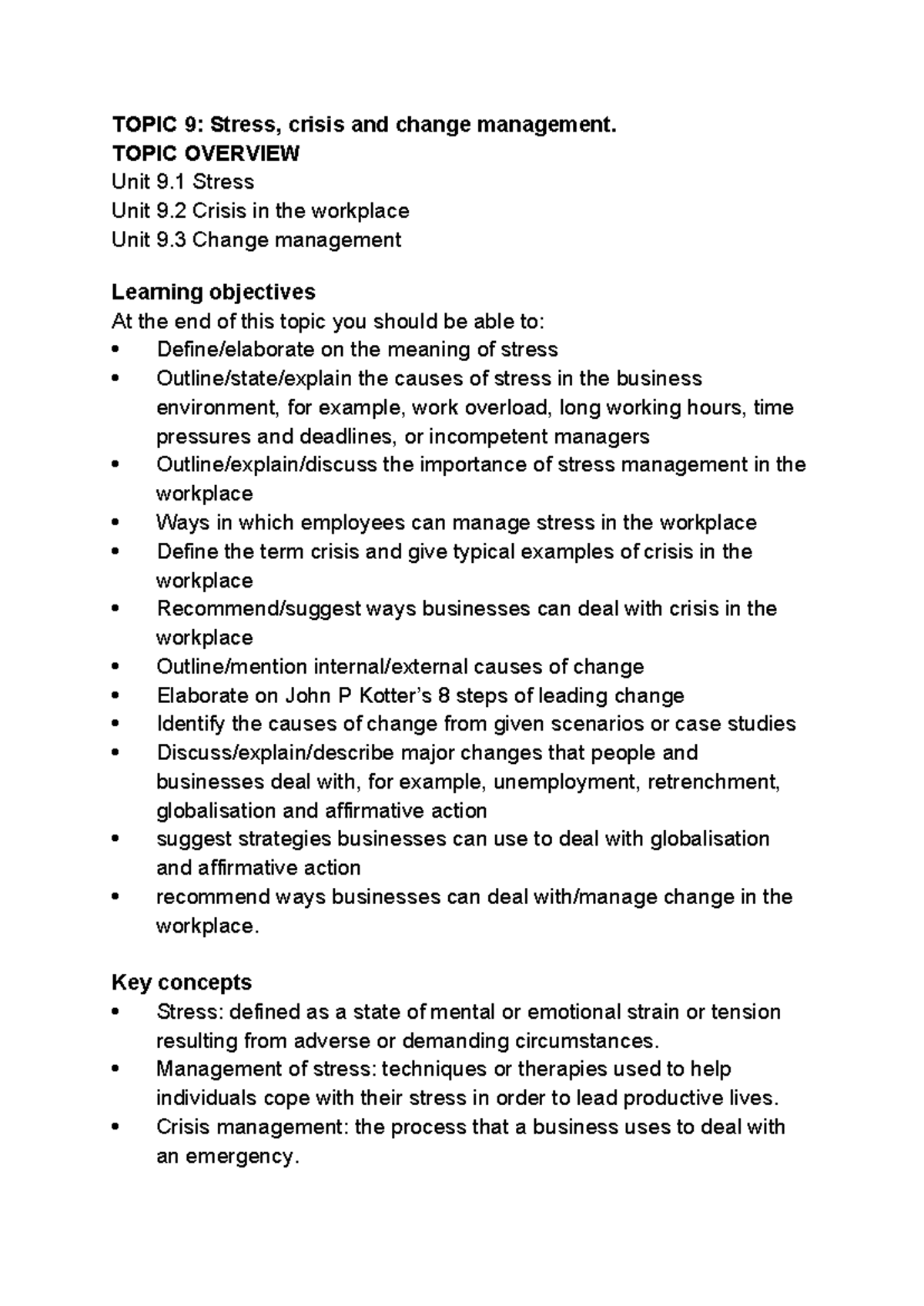 Stress and Crisis Management in the Workplace: A Comprehensive Guide ...