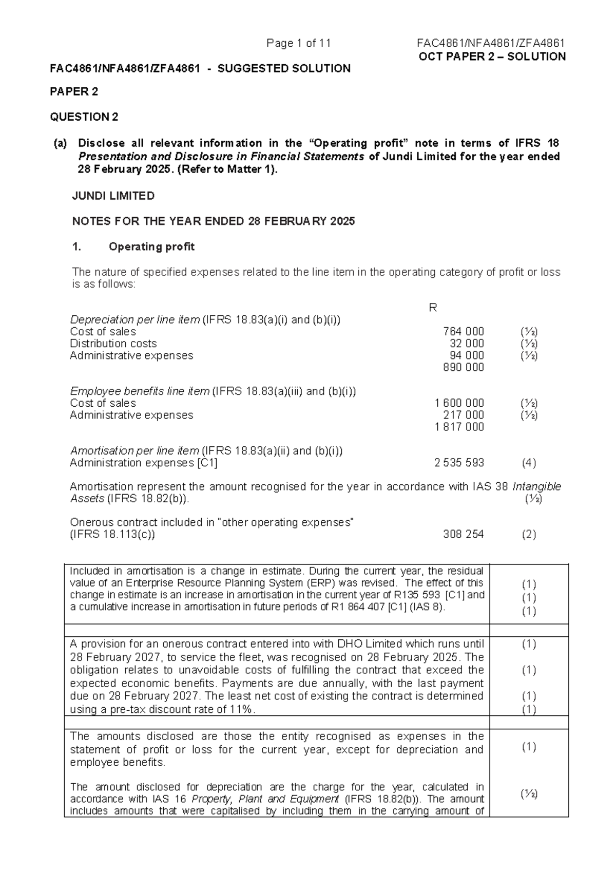 Paper 2 FAC4861 2025 EXAM Solution - OCT PAPER 2 – SOLUTION FAC4861 ...
