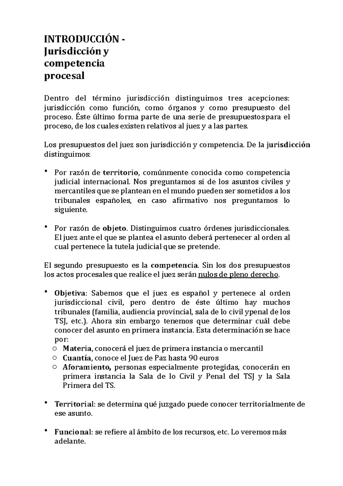 Introducción a Jurisdicción y Competencia Procesal - Procesal Civil ...