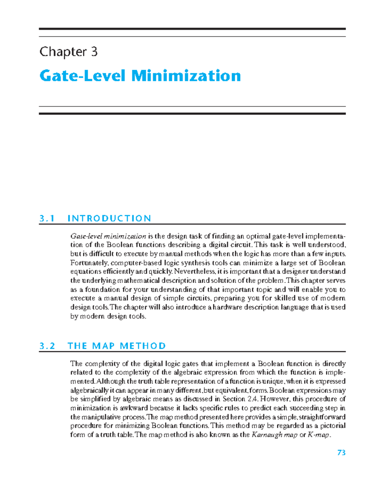 Gate-Level Minimization and K-Map Applications in Chapter 3 - Studocu