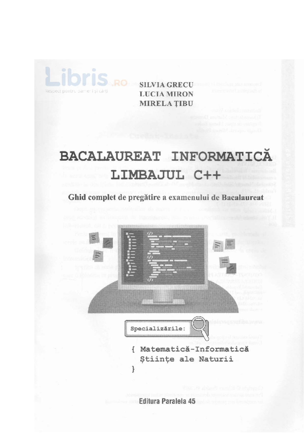 Ghid complet de pregătire pentru Bacalaureat - Informatică (BAC-INFO ...