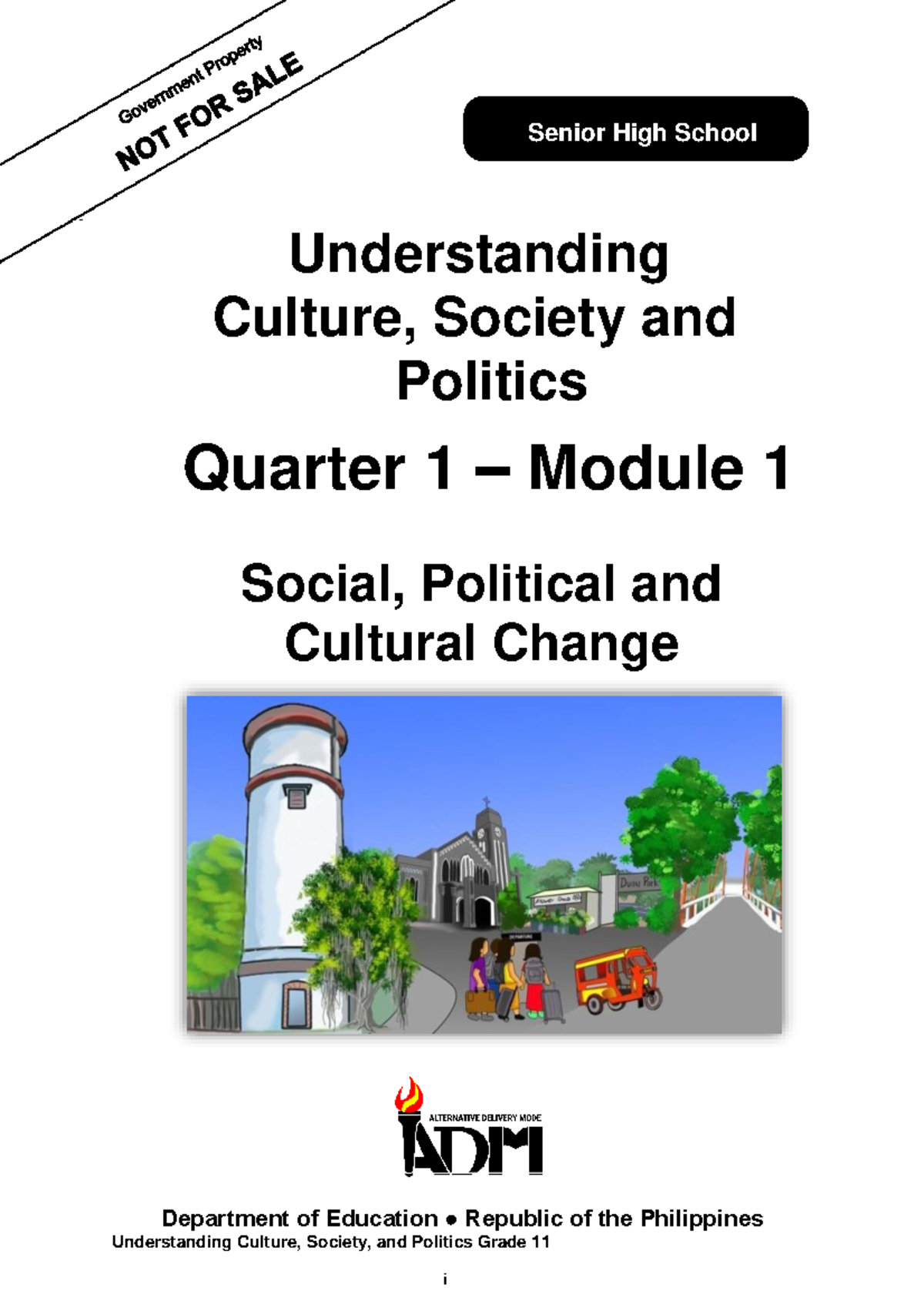 UCSP Q1 Mod1: Exploring Social, Political, and Cultural Change - Studocu