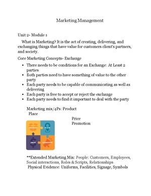 Marketing - Study Notes & Assignments - Studocu