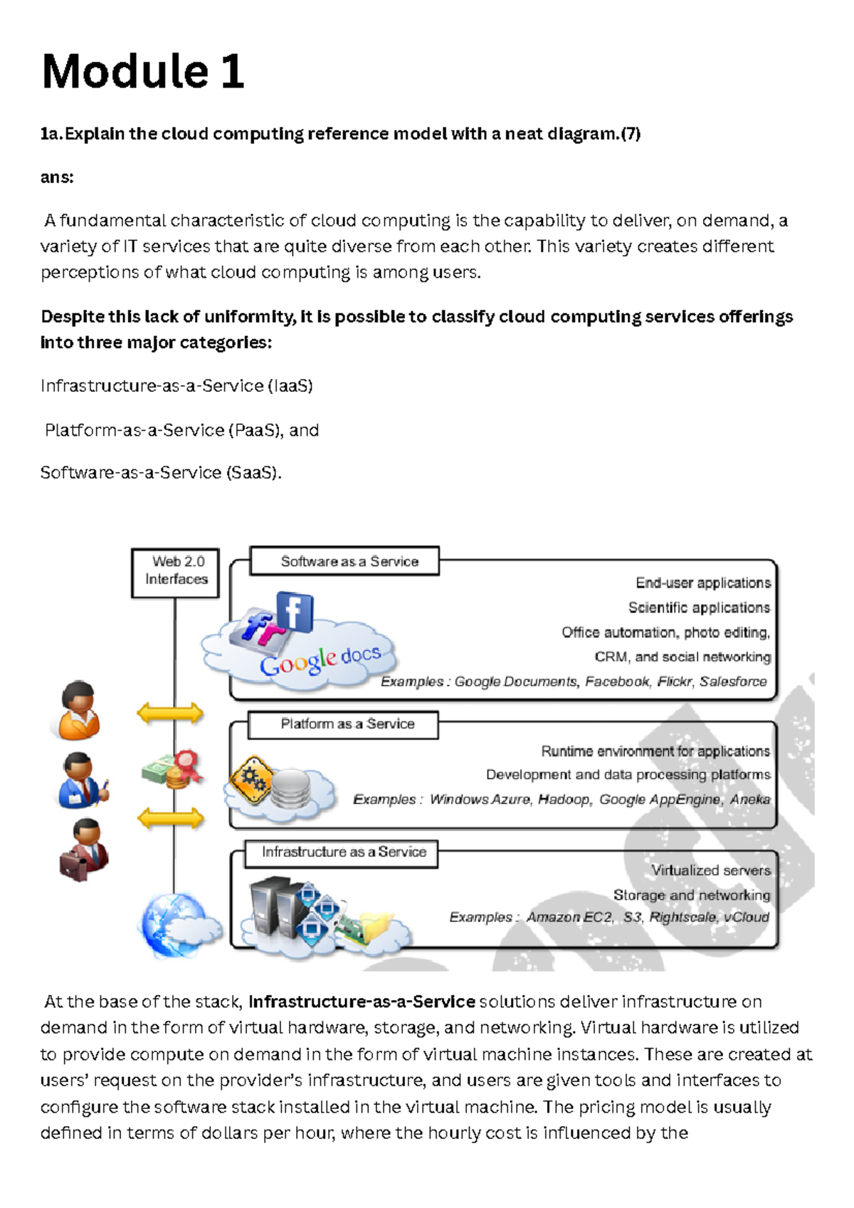 Cloud Computing Module 1 & 2 Solved Question Paper (Code: CCC-101 ...