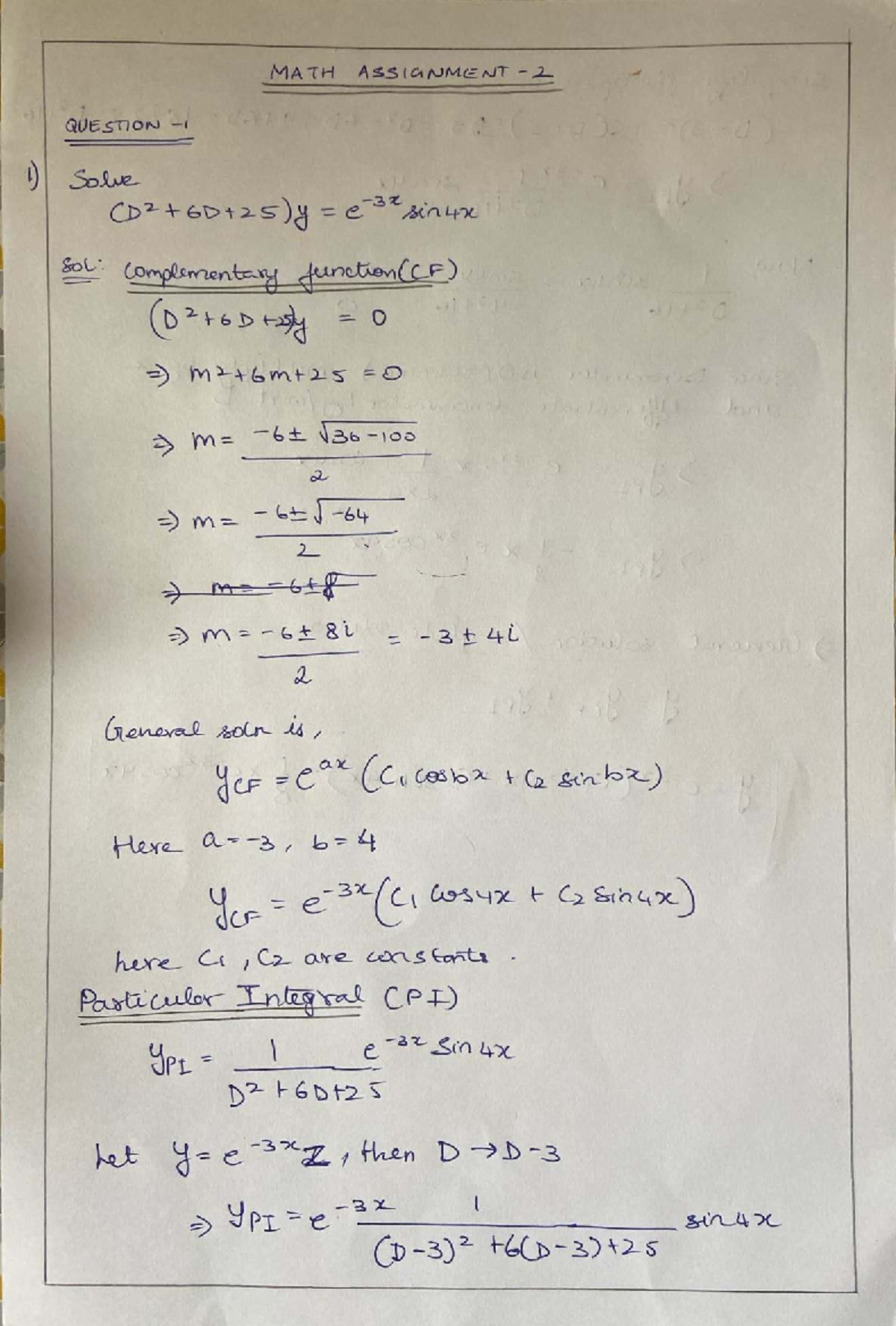 MA A - Math Assignment 2 Questions - Studocu