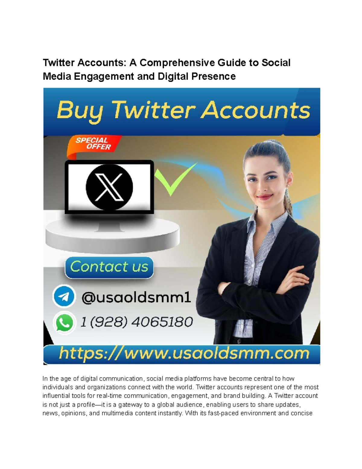 Twitter Accounts: A Complete Guide to Social Media Engagement - Studocu