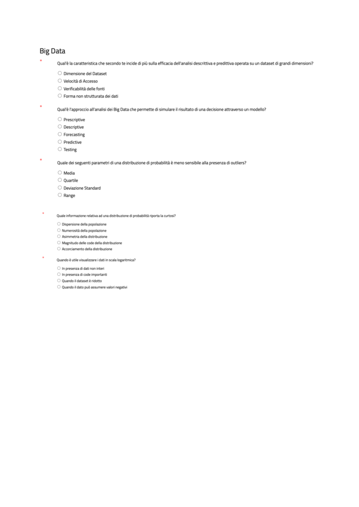BDS Questionnaire: Key Concepts and Insights - Studocu