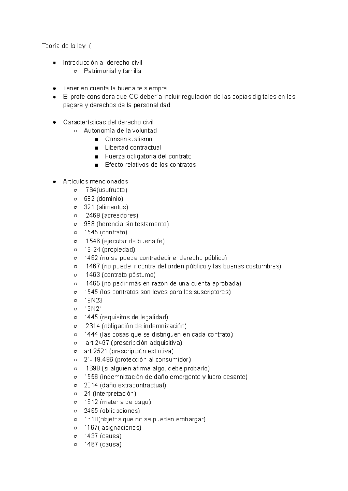 Apunte de Teoría de la Ley y Personas - Introducción al Derecho Civil ...