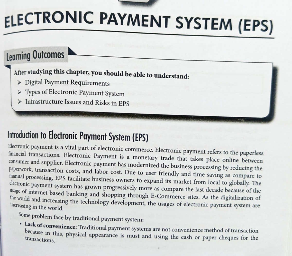 Unit 3: Overview of Electronic Payment Systems and Their Functions ...