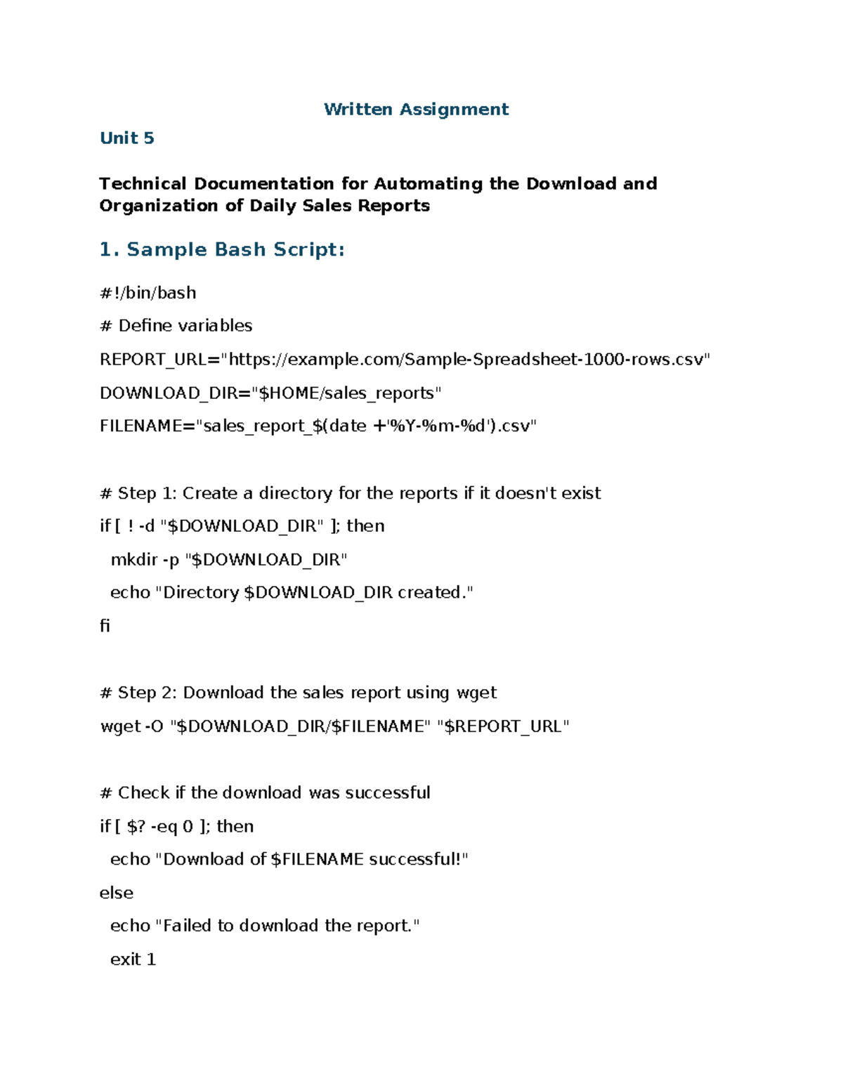 Written Assignment Unit 51 - Written Assignment Unit 5 Technical ...