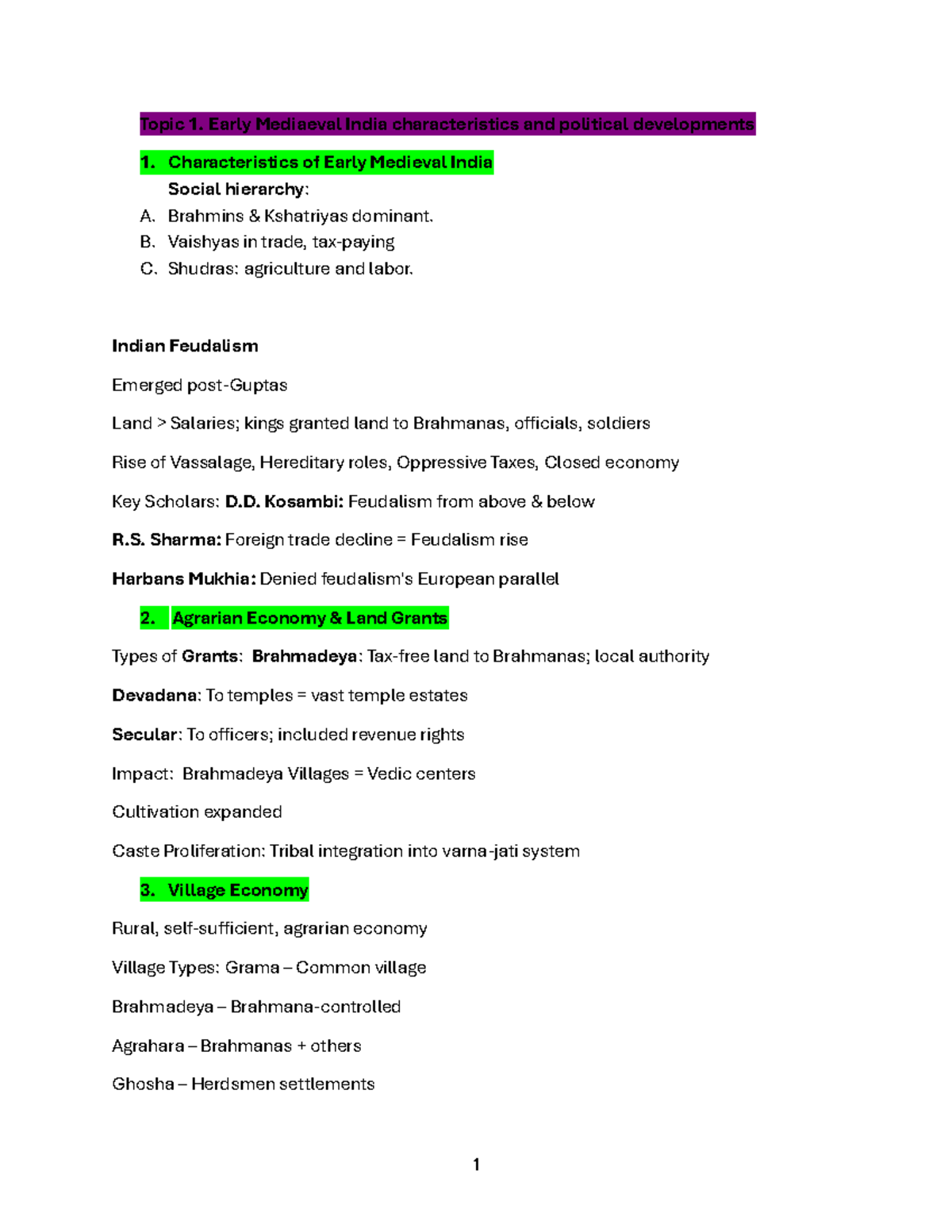 UNIT 3 NET JRF History: Characteristics of Early Medieval India - Studocu