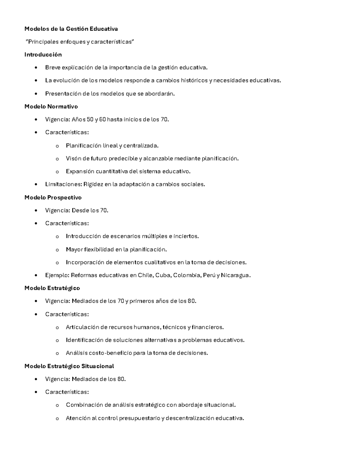 Modelos de la Gestión Educativa: Enfoques y Características Principales ...